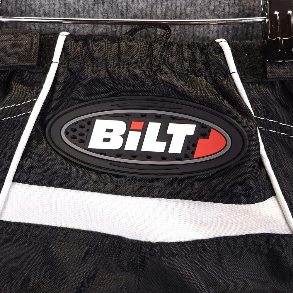 Bilt Pants Boys' 22Y Black‎ White Motorcycle Motocross Riding Kids Racing
